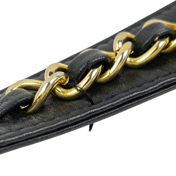 CHANEL Coco Mark Waist Bag, Matelasse Pouch, Body Leather, Black, Women's - Picture 8 of 10